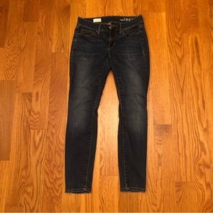 Gap 1969 Dark Blue Faded Denim Skinny Legging Jeans 24P